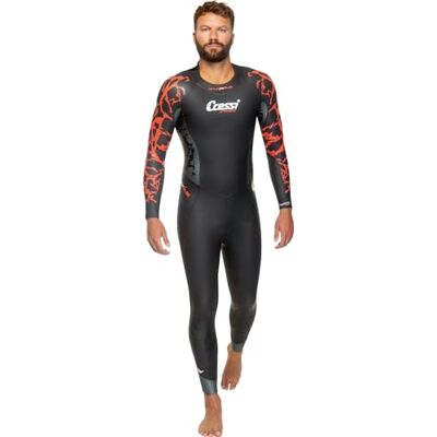 CRESSI Kuwae Man Monopiece Swimsuit, Black/Red 2/3/4mm, S Herren Einteiler speziell für Schwimmen und Freitauchen Entwickelt, Glatte Neopren Außenseite, Schwarz/Rot 2/3/4mm, S CRESSI Kuwae Man Monopiece Swimsuit, Black/Red 2/3/4mm, S Herren Einteiler speziell für Schwimmen und Freitauchen Entwickelt, Glatte Neopren Außenseite, Schwarz/Rot 2/3/4mm, S