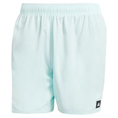 Adidas Herren Solid CLX Short-Length Swim Shorts, Turquoise/Black, S Adidas Herren Solid CLX Short-Length Swim Shorts, Turquoise/Black, S