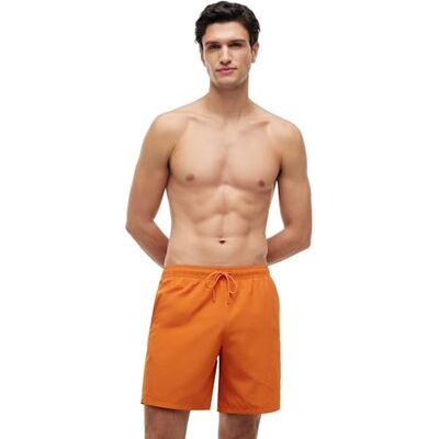 Tommy Hilfiger Herren Long Drawstring Im & NA Um0um03309 Badehose, ORANGE (Bonfire Orange), L Tommy Hilfiger Herren Long Drawstring Im & NA Um0um03309 Badehose, ORANGE (Bonfire Orange), L
