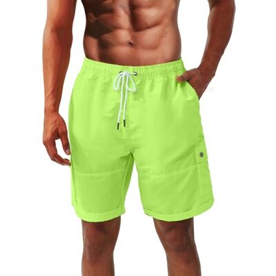 riemot Badeshorts Herren Schnelltrocknend, Beachshorts mit Elastischem Bund und Kordelzug, Schwimmshorts mit Mesh-Innenfutter und Taschen – Erhältlich als 1 Stück oder 2er Pack riemot Badeshorts Herren Schnelltrocknend, Beachshorts mit Elastischem Bund und Kordelzug, Schwimmshorts mit Mesh-Innenfutter und Taschen – Erhältlich als 1 Stück oder 2er Pack