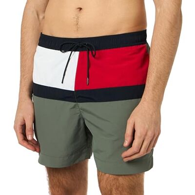 Tommy Hilfiger Herren Badehose Medium Drawstring Mittellang Tommy Hilfiger Herren Badehose Medium Drawstring Mittellang