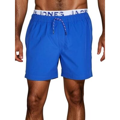 JACK & JONES Badehose Herren lang Badeshorts Doppelter Bund Maui JJSWIM Kurze Hosen Schwimmhose Shorts Schwarz Blau Coral S M L XL XXL 3XL JACK & JONES Badehose Herren lang Badeshorts Doppelter Bund Maui JJSWIM Kurze Hosen Schwimmhose Shorts Schwarz Blau Coral S M L XL XXL 3XL