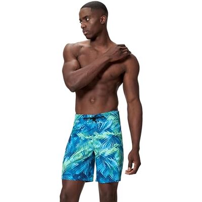 Speedo Print Lookout Brdshrt 18" Badeshorts für Herren, Blau, 32 Speedo Print Lookout Brdshrt 18" Badeshorts für Herren, Blau, 32