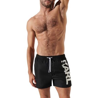 KARL LAGERFELD Herren Karl Logo Short Boardshorts Schwarz XS KARL LAGERFELD Herren Karl Logo Short Boardshorts Schwarz XS