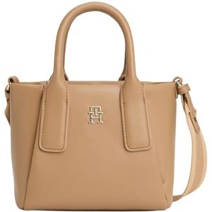 Tommy Hilfiger Damen Th Essential Mini Tote Aw0aw18371 Tragetasche, Khaki (Safari Canvas) Tommy Hilfiger Damen Th Essential Mini Tote Aw0aw18371 Tragetasche, Khaki (Safari Canvas)