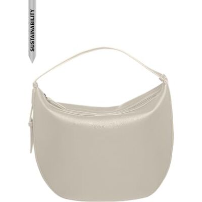 Armani Exchange Women's Essential, Susie, side logo clutch soft bag, White, one size Armani Exchange Women's Essential, Susie, side logo clutch soft bag, White, one size