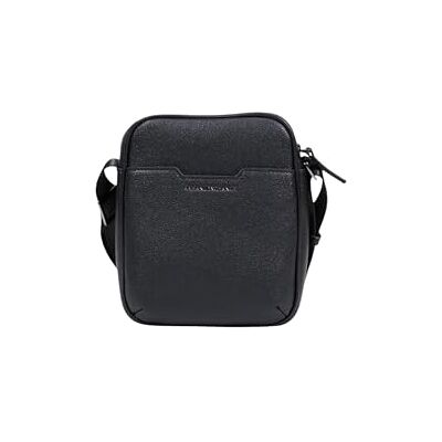 Armani Exchange Alex, Embossed Logo, Silver Zip Reporter Armani Exchange Alex, Embossed Logo, Silver Zip Reporter