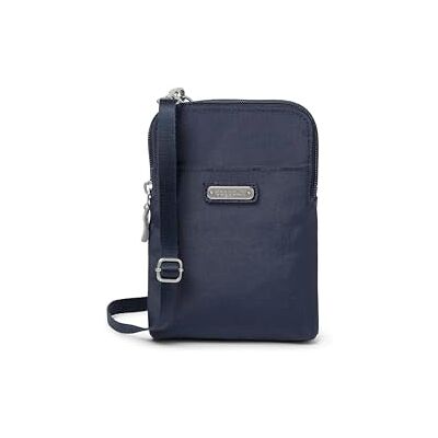 Baggallini Damen Protected 5x7.25 Small Phone Wallet Bags for Women Lightweight Nylon Travel Purse Take Two RFID Bryant Crossbody, French Navy, Einheitsgröße Baggallini Damen Protected 5x7.25 Small Phone Wallet Bags for Women Lightweight Nylon Travel Purse Take Two RFID Bryant Crossbody, French Navy, Einheitsgröße