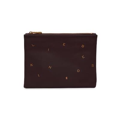 LIEBESKIND Berlin Pouch S DANCING LETTERS Soft Nappa burgundy LIEBESKIND Berlin Pouch S DANCING LETTERS Soft Nappa burgundy