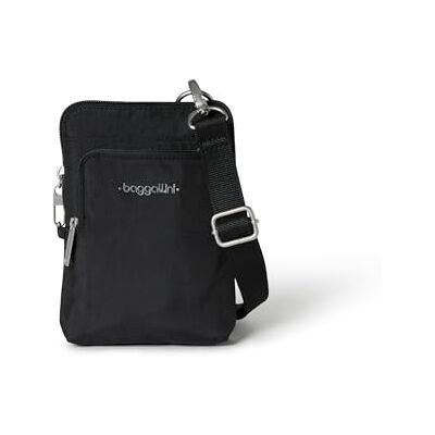 Baggallini Damen Securtex Anti-diebstahl Activity Bag Crossbody, Schwarz Baggallini Damen Securtex Anti-diebstahl Activity Bag Crossbody, Schwarz