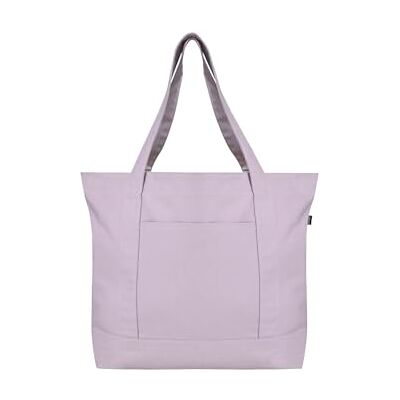 Ecoright Canvas Tote Bag for Women with Zip & Inner Pocket, 100% Organic Cotton Tote Bags for Men, Shopping, Beach Ecoright Canvas Tote Bag for Women with Zip & Inner Pocket, 100% Organic Cotton Tote Bags for Men, Shopping, Beach