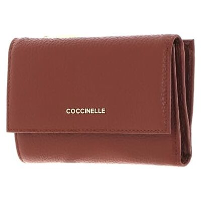 Coccinelle Leder Geldbörse Metallic Soft Wallet Grainy Leather Brule braun Coccinelle Leder Geldbörse Metallic Soft Wallet Grainy Leather Brule braun