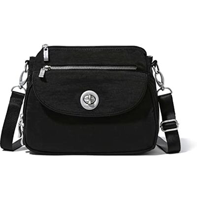 Baggallini Calais Damen-Umhängetasche, Schwarz Baggallini Calais Damen-Umhängetasche, Schwarz