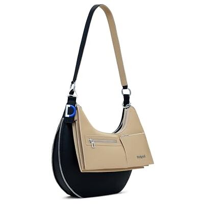 Desigual Schultertasche Umhängetasche Delta Lyra Shoulder Bag Black schwarz Desigual Schultertasche Umhängetasche Delta Lyra Shoulder Bag Black schwarz