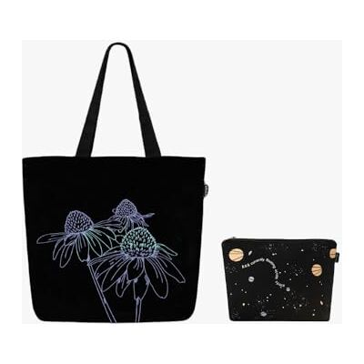 ECO Large Canvas Tote Bag for Women, Zipper Handbags for Women Inner Pocket for Shopping, Office & Daily Use(Tote & Cosmetic Pouch) ECO Large Canvas Tote Bag for Women, Zipper Handbags for Women Inner Pocket for Shopping, Office & Daily Use(Tote & Cosmetic Pouch)