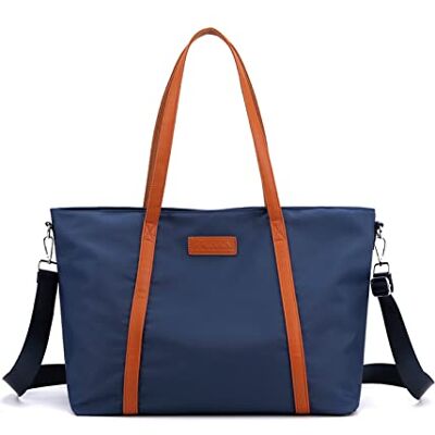 PORRASSO Laptop Tote Bag Damen Handtasche 15.6 Zoll Laptoptasche Schultertasche Umhängetasche Crossbody Bag für Einkaufen Schule Reisen Arbeit Blau PORRASSO Laptop Tote Bag Damen Handtasche 15.6 Zoll Laptoptasche Schultertasche Umhängetasche Crossbody Bag für Einkaufen Schule Reisen Arbeit Blau
