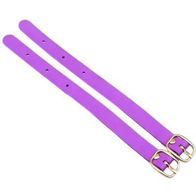 MCAOAL Gepäck Tagesschlaufe mit Metallschnalle für Koffer, Purple Gepäcketikettenband aus PU Leder mit Metallschnalle, Namens Tagesbandhalter für Koffer, Aktentaschen, Rucksäcke MCAOAL Gepäck Tagesschlaufe mit Metallschnalle für Koffer, Purple Gepäcketikettenband aus PU Leder mit Metallschnalle, Namens Tagesbandhalter für Koffer, Aktentaschen, Rucksäcke