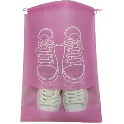 UBOHUZ 20 stücke Schuhe Lagerung Tasche Closet Organizer Nicht-Woven Reise Tragbare wasserdichte Kleidung Klassifizierte Hängende für Reisen(Pink,27x36cm) UBOHUZ 20 stücke Schuhe Lagerung Tasche Closet Organizer Nicht-Woven Reise Tragbare wasserdichte Kleidung Klassifizierte Hängende für Reisen(Pink,27x36cm)