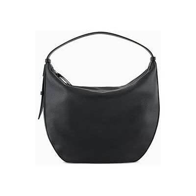 Armani Exchange Women's Essential, Susie, side logo clutch soft bag, Black, one size Armani Exchange Women's Essential, Susie, side logo clutch soft bag, Black, one size