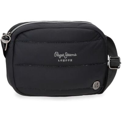 Pepe Jeans Aura Umhängetasche Schwarz 21,5 x 14 x 5 cm Polyester by Joumma Bags Pepe Jeans Aura Umhängetasche Schwarz 21,5 x 14 x 5 cm Polyester by Joumma Bags