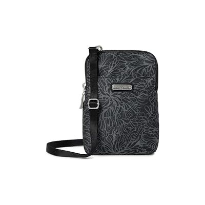 Baggallini Damen umhängetasche, 12,7 X 18,4 cm, Leicht, Klein, Nylon, Reise-geldbörse Take Two RFID Bryant Crossbody, Midnight Blossom Print Baggallini Damen umhängetasche, 12,7 X 18,4 cm, Leicht, Klein, Nylon, Reise-geldbörse Take Two RFID Bryant Crossbody, Midnight Blossom Print