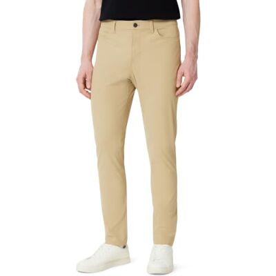 Amazon Herren Slim-Fit-Pendlerhose mit 5 Taschen, Khaki Tan, 35W / 30L Amazon Herren Slim-Fit-Pendlerhose mit 5 Taschen, Khaki Tan, 35W / 30L