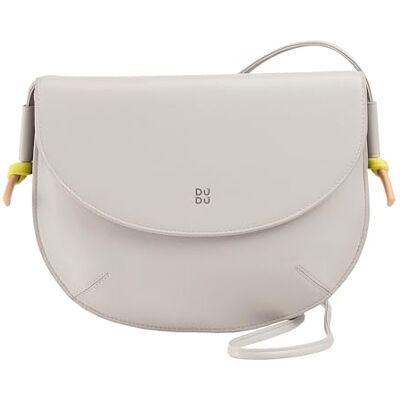 DuDu Damen Umhängetasche mit Echtleder Klappe, Kleine Umhängetasche mit Magnetknopf Klappe, Tasche Perla DuDu Damen Umhängetasche mit Echtleder Klappe, Kleine Umhängetasche mit Magnetknopf Klappe, Tasche Perla