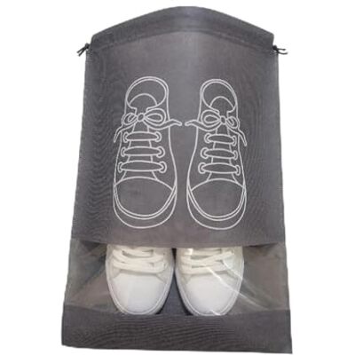 UBOHUZ 20 stücke Schuhe Lagerung Tasche Closet Organizer Nicht-Woven Reise Tragbare wasserdichte Kleidung Klassifizierte Hängende für Reisen(Dark Gray,32x44cm) UBOHUZ 20 stücke Schuhe Lagerung Tasche Closet Organizer Nicht-Woven Reise Tragbare wasserdichte Kleidung Klassifizierte Hängende für Reisen(Dark Gray,32x44cm)