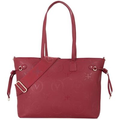Valentino Shopper Schultertasche Samba Re Shopping Bag Rosso Scuro weinrot Valentino Shopper Schultertasche Samba Re Shopping Bag Rosso Scuro weinrot