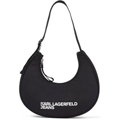 KARL LAGERFELD JEANS Damen Essential Nylon Moon Bag KARL LAGERFELD JEANS Damen Essential Nylon Moon Bag