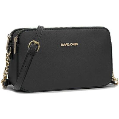 David Jones Damen Kleine Umhängetasche Crossbody Bag PU Leder Reißverschluss Tasche mit 3 Fächern Elegante starre Handtasche Stilvolle Abendtasche Schultertasche Alltag Modisch David Jones Damen Kleine Umhängetasche Crossbody Bag PU Leder Reißverschluss Tasche mit 3 Fächern Elegante starre Handtasche Stilvolle Abendtasche Schultertasche Alltag Modisch