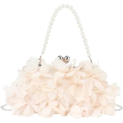 Pandalein Damen Blumen Clutch Seide Abendtasche Brauttasche Kleidertasche Handtasche mit Perlen Henkel Kette für Hochzeit Wedding Prom Party Pandalein Damen Blumen Clutch Seide Abendtasche Brauttasche Kleidertasche Handtasche mit Perlen Henkel Kette für Hochzeit Wedding Prom Party