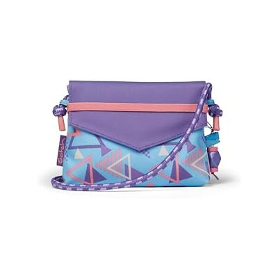 Satch Clutch Kleine Umhängetasche als Schminktasche mit Kordelzug und Spiegel für Teenager, praktisch für unterwegs Satch Clutch Kleine Umhängetasche als Schminktasche mit Kordelzug und Spiegel für Teenager, praktisch für unterwegs