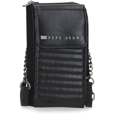 Pepe Jeans Biker, Kulturbeutel, Umhängetaschen, perfekt zum Organisieren, mehrere Fächer von Joumma Bags, Schwarz, Cartera bandolera, Umhängetasche Pepe Jeans Biker, Kulturbeutel, Umhängetaschen, perfekt zum Organisieren, mehrere Fächer von Joumma Bags, Schwarz, Cartera bandolera, Umhängetasche