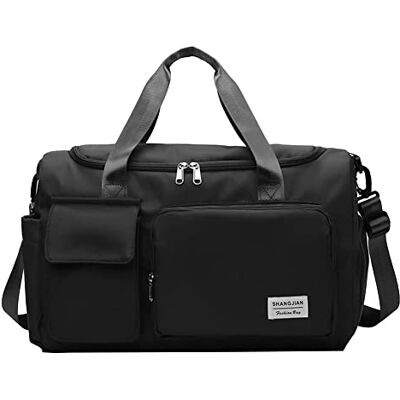 EHOTER Reisetasche Große Kapazität Untersitz Kabinentasche Faltbare Seesack Leichte Nylon Handgepäck Tragetasche Flug Gym Yoga Tote Organizer Aufbewahrung, Schwarz EHOTER Reisetasche Große Kapazität Untersitz Kabinentasche Faltbare Seesack Leichte Nylon Handgepäck Tragetasche Flug Gym Yoga Tote Organizer Aufbewahrung, Schwarz