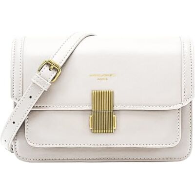 David Jones Damen Kleine Umhängetasche Elegante Handtasche PU Leder Frau Crossbody Bag Schultertasche Tasche mit Klappe Stilvoll Abendtasche Mode Alltag Clutch Schick Party Reise Weiß David Jones Damen Kleine Umhängetasche Elegante Handtasche PU Leder Frau Crossbody Bag Schultertasche Tasche mit Klappe Stilvoll Abendtasche Mode Alltag Clutch Schick Party Reise Weiß