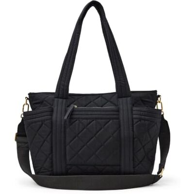 Amazon Damen Gesteppte Handtasche aus Baumwolle, Schwarz, Einheitsgröße Amazon Damen Gesteppte Handtasche aus Baumwolle, Schwarz, Einheitsgröße
