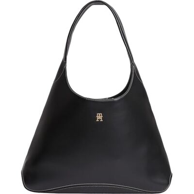 Tommy Hilfiger Damen Handtasche Everyday Hobo mit Reißverschlusstasche, Schwarz (Black), Einheitsgröße Tommy Hilfiger Damen Handtasche Everyday Hobo mit Reißverschlusstasche, Schwarz (Black), Einheitsgröße