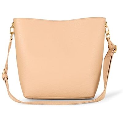 Amazon Damen Weiche Beutelhandtasche im Minimalistischen Design, Sand, Einheitsgröße Amazon Damen Weiche Beutelhandtasche im Minimalistischen Design, Sand, Einheitsgröße