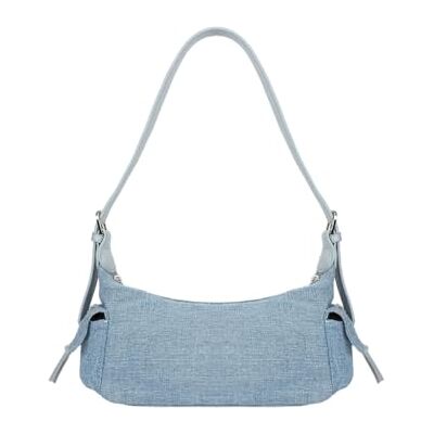 Ecoright Umhängetasche Damen mit verstellbarem und abnehmbarem Schultergurt, stilvolle Denim-Handtasche Damen mit mehreren Taschen Ecoright Umhängetasche Damen mit verstellbarem und abnehmbarem Schultergurt, stilvolle Denim-Handtasche Damen mit mehreren Taschen