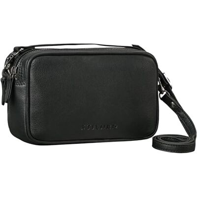 STILORD Pam Vintage Umhängetasche Damen Leder Klein Crossbody Bag Echtleder Handtasche Damen Abendtasche elegant Schultertasche Konzert Tasche Eckig Farbe:schwarz STILORD Pam Vintage Umhängetasche Damen Leder Klein Crossbody Bag Echtleder Handtasche Damen Abendtasche elegant Schultertasche Konzert Tasche Eckig Farbe:schwarz