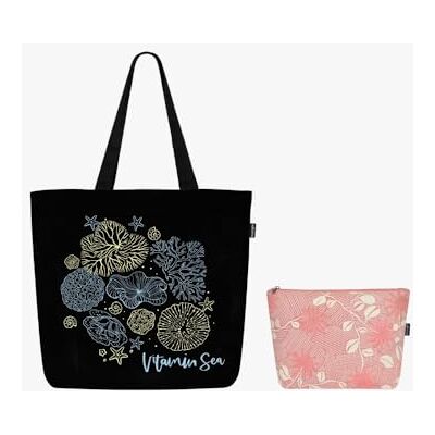Ecoright Large Canvas Tote Bag for Women, Zipper Handbags for Women Inner Pocket for Shopping, Office & Daily Use(Tote & Cosmetic Pouch) Ecoright Large Canvas Tote Bag for Women, Zipper Handbags for Women Inner Pocket for Shopping, Office & Daily Use(Tote & Cosmetic Pouch)