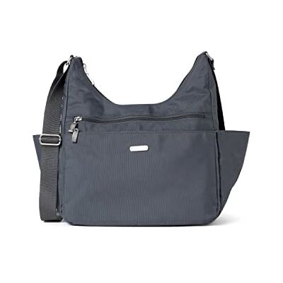 Baggallini Essential Hobo-Umhängetasche, dunkles grau, Einheitsgröße Baggallini Essential Hobo-Umhängetasche, dunkles grau, Einheitsgröße