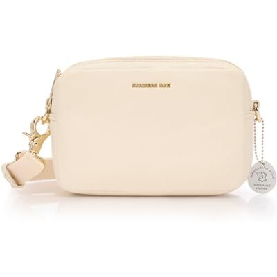 Mandarina Duck Mellow Leder-Kameratasche, Damen, Almond Mandarina Duck Mellow Leder-Kameratasche, Damen, Almond