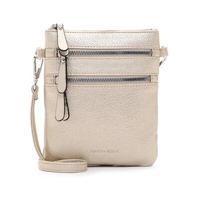 Emily & Noah Umhängetasche E&N Emma 60392 Damen Handtaschen Uni lightgold 243 Emily & Noah Umhängetasche E&N Emma 60392 Damen Handtaschen Uni lightgold 243
