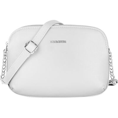 David Jones Damen Kleine Umhängetasche Crossbody Bag PU Leder Tasche 3 Fächer mit Reißverschluss Frau Elegante Schultertasche Klassische Handtasche Modisch Alltag Arbeit Reise David Jones Damen Kleine Umhängetasche Crossbody Bag PU Leder Tasche 3 Fächer mit Reißverschluss Frau Elegante Schultertasche Klassische Handtasche Modisch Alltag Arbeit Reise