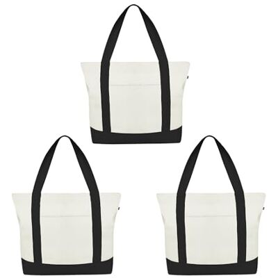 ECO Große Canvas Tote Bag Für Frauen Mit Reißverschluss & Innentasche, 100% Bio-baumwolle Reisenthel Shopper ECO Große Canvas Tote Bag Für Frauen Mit Reißverschluss & Innentasche, 100% Bio-baumwolle Reisenthel Shopper