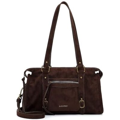 SURI FREY Schultertasche Umhängetasche Brittney Cityshopper Brown dunkelbraun SURI FREY Schultertasche Umhängetasche Brittney Cityshopper Brown dunkelbraun