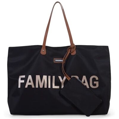 Childhome , Family Bag, Wickeltasche, Reisetasche/Wochenendtasche, Großes Fassungsvermögen, inkl. abnehmbarer Tasche, Schwarz/Gold Childhome , Family Bag, Wickeltasche, Reisetasche/Wochenendtasche, Großes Fassungsvermögen, inkl. abnehmbarer Tasche, Schwarz/Gold