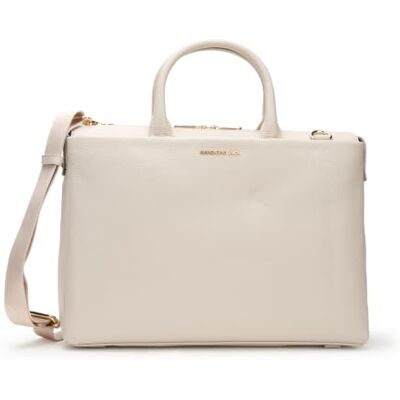 Mandarina Duck Leder Handtasche Shopper mit Laptopfach Mellow Urban Handbag Cocoon hellgrau Mandarina Duck Leder Handtasche Shopper mit Laptopfach Mellow Urban Handbag Cocoon hellgrau
